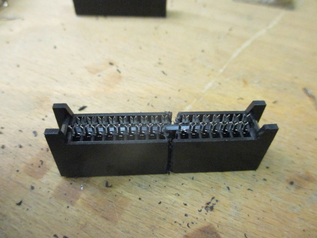 50 pin connector made from two 34 pin